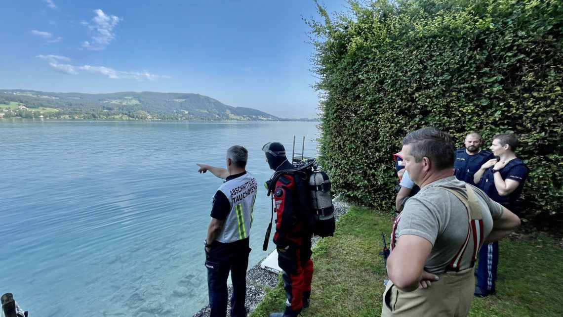 Suche und Bergung eines ertrunkenen Mannes aus dem Attersee