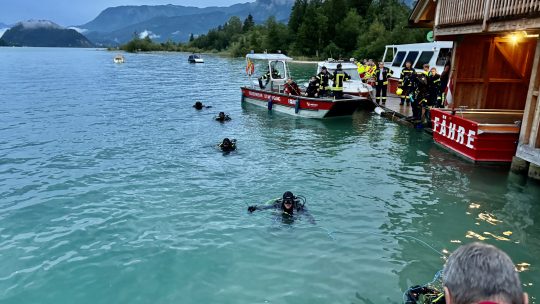 Suche nach Familienvater am Wolfgangsee